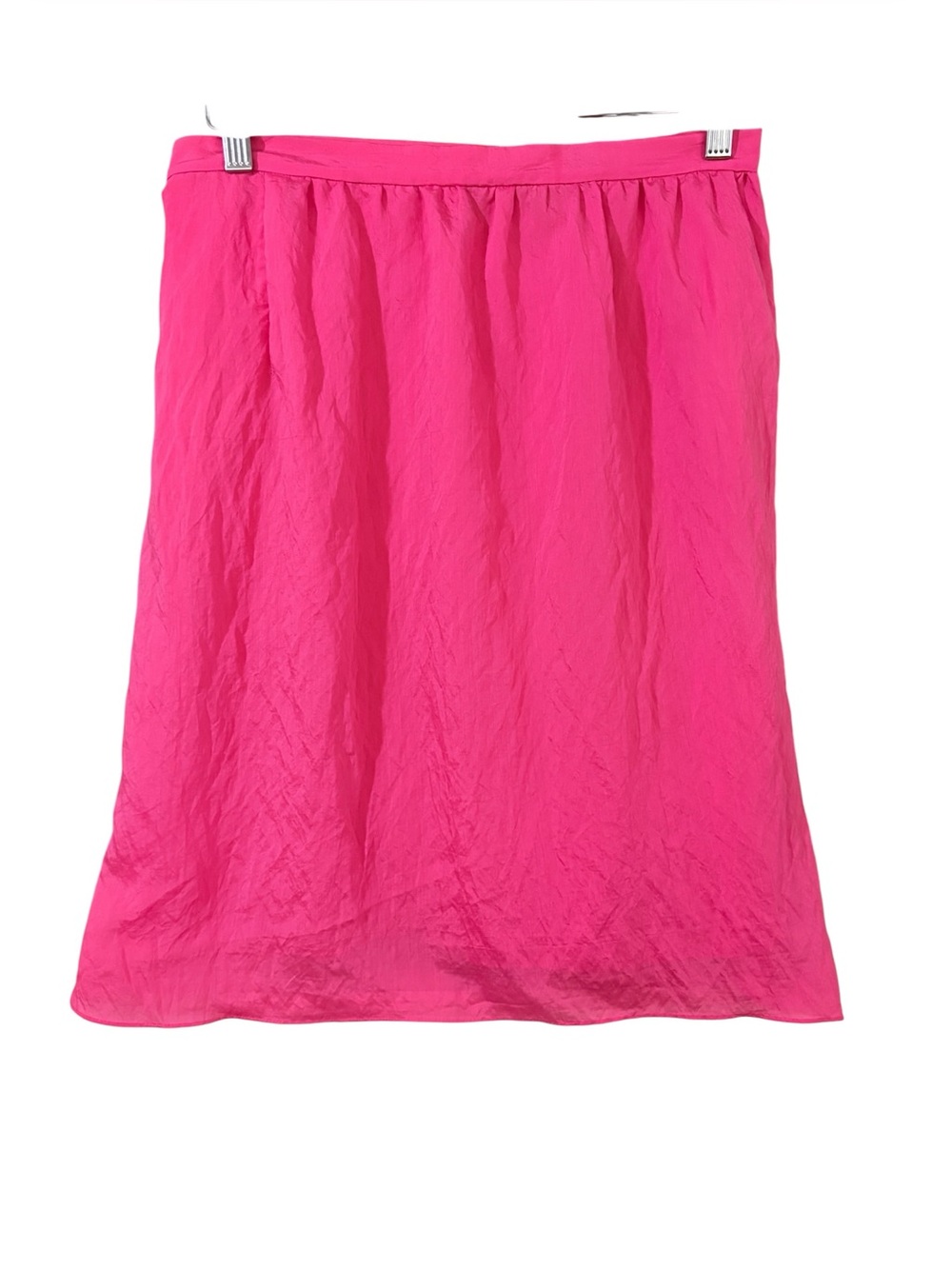 CLUB Monaco Women's Hot Pink Ruffled Midi Skirt Sz Medium Office Wear - Picture 3 of 9